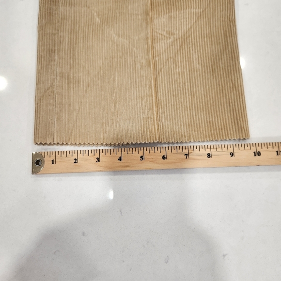 NWT Boston Traders Corduroy Pants Mens 36x37 Khaki Raw Hem Vintage Deadstock - Picture 12 of 13